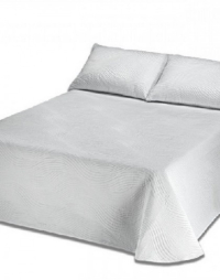 Elegáns steppelt Mora ágytakaró, 2 db díszpárnahuzattal (K52_C01_Blanco) (235*270)